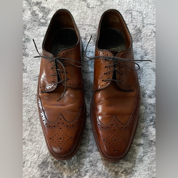 Allen Edmunds Bel Air Cognac Oxford Shoes Size 9.5 D - Picture 2 of 13